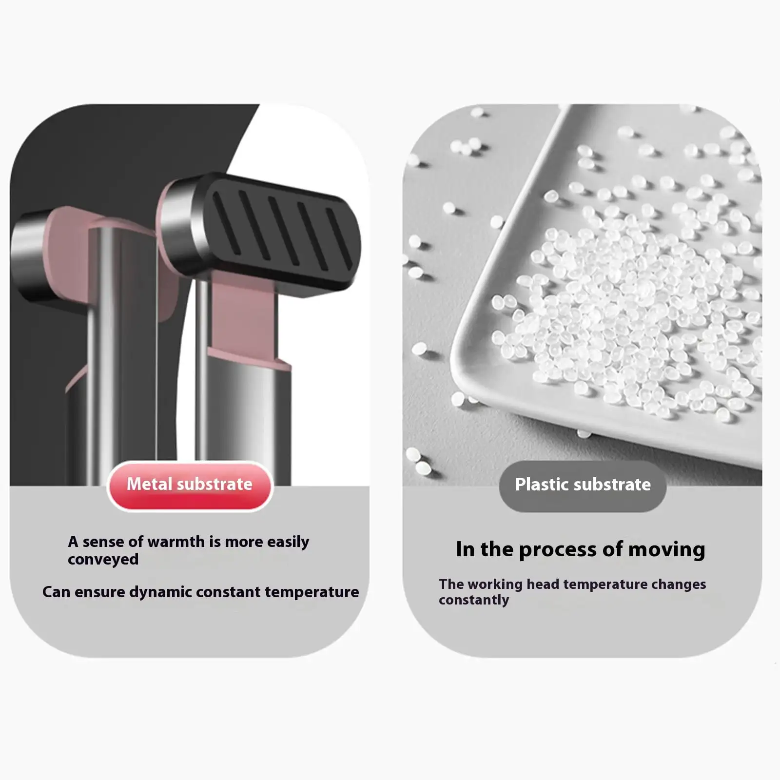 แสงสีแดง Micro-Current MINI Vibrating คอและ Eye Beauty อุปกรณ์ในครัวเรือน Low-Frequency Massager ชาร์จ USB โลหะ + วัสดุ PC