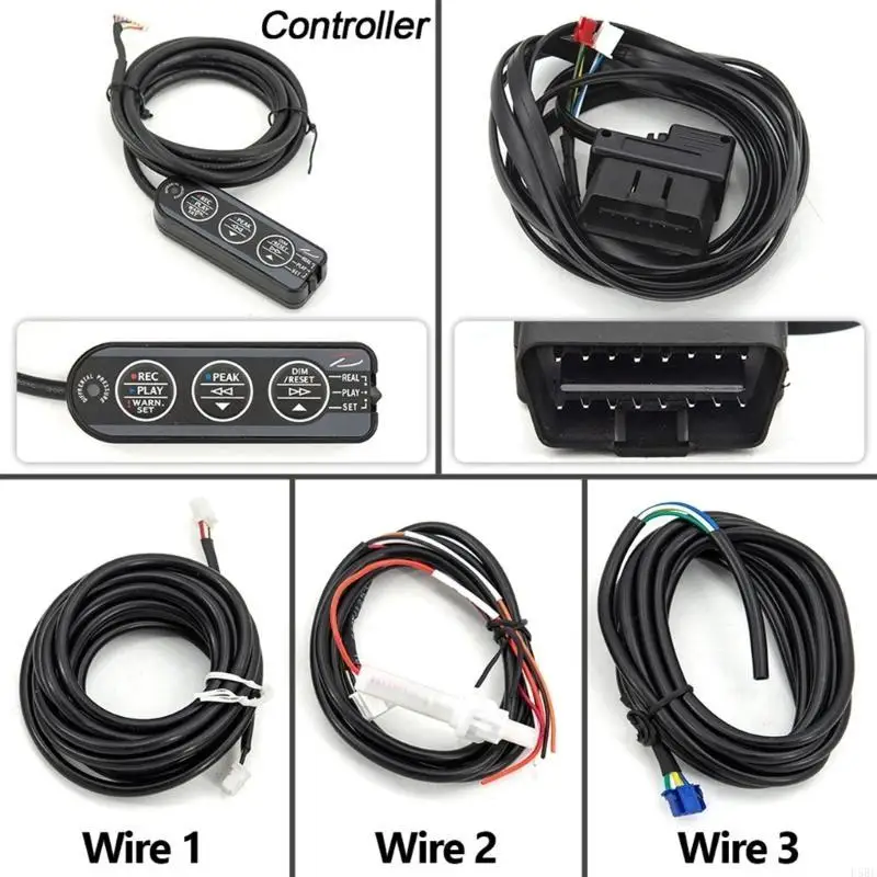 D5BE High Definition OLED Car Diagnostic Tool with 10 Sensors Turbos Boosts Vacuum Pressure Monitoring for Speed