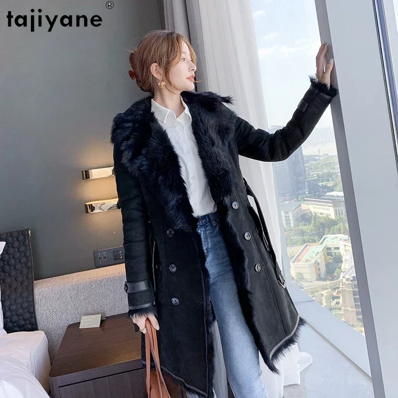 

Tajiyane Real Fur Coat Women Luxury 2023 Top Quality Natural Tuscan Fur Leather Jacket Winter Womens Clothing Jaqueta Feminina