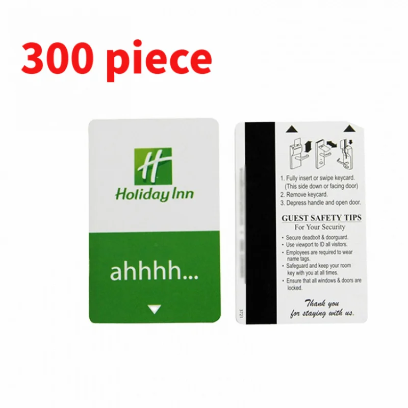 30 0piece. custom.2022 hot sale PVC magnetic stripe hotel cards