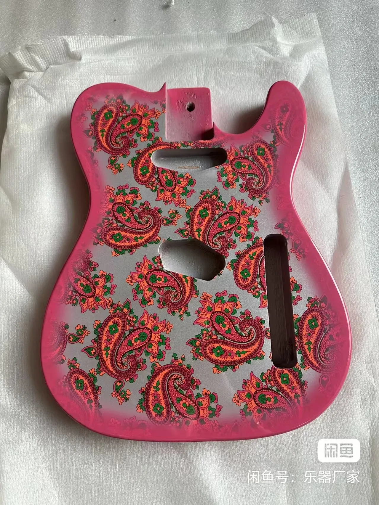

Pink Amoeba Electric Guitar Body Mahogany Electric Guitar Bodies for DIY Guitar Building Projects