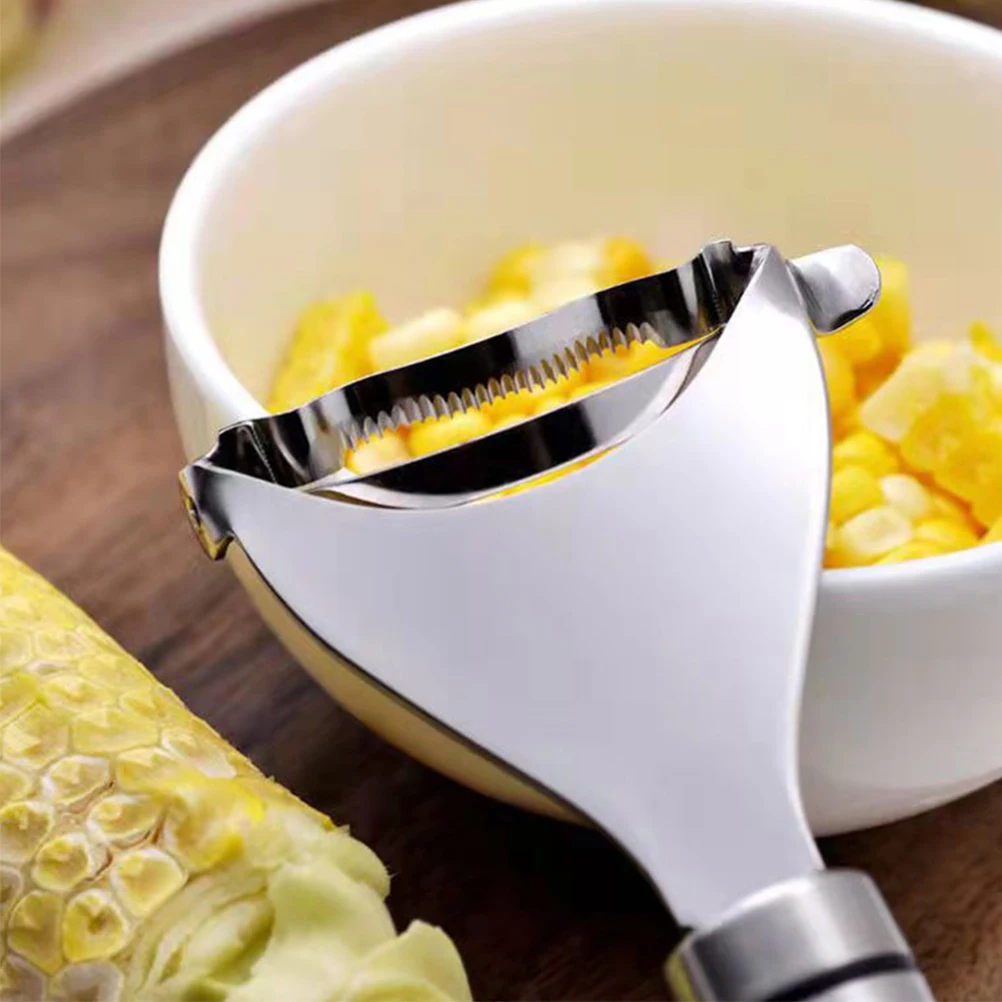 

3 Pcs Stainless Steel Corn Sheller Peeler Kitchen Gadgets Compact Lightweight Multi Functional Corn Stripper Tool