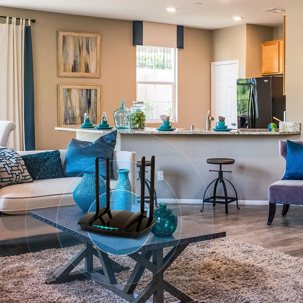 PIXLINK AC22 1200Mbps Wireless WiFi Router wi-fI Repeater Signal Amplifier Wireless-AC Dual Band Smart Technology 4-Gigabit Port