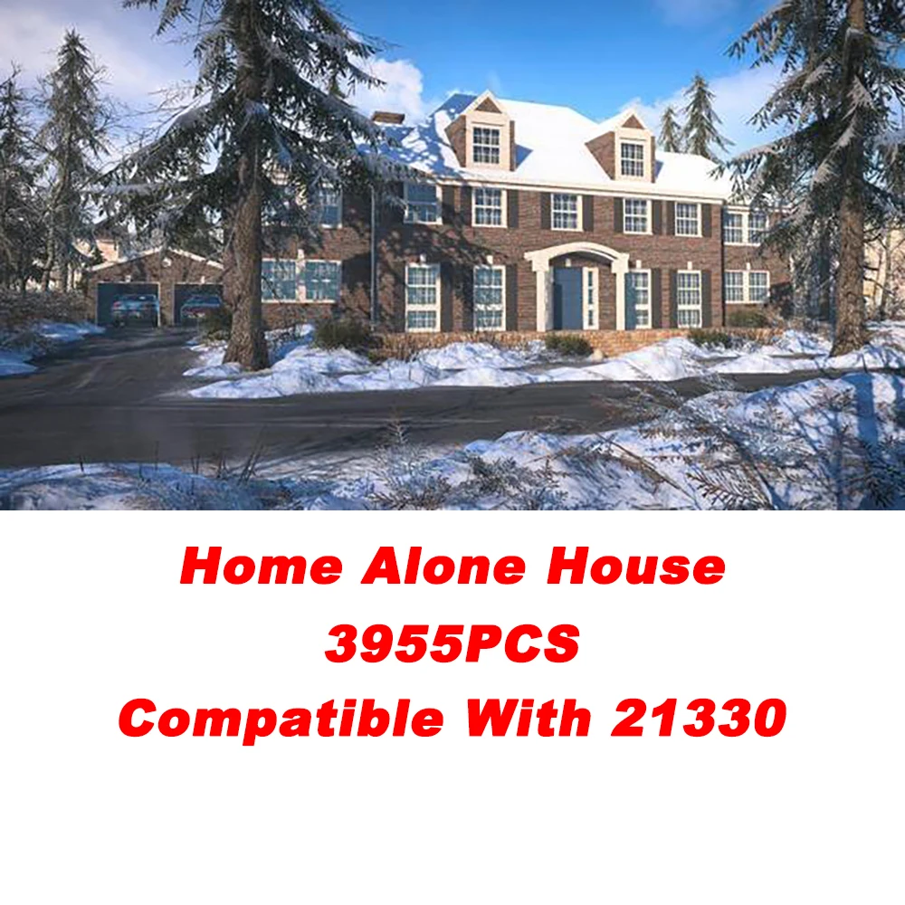 

Hot Ideas Movie 3955pcs Moc 21330 Home Alone House Model Building Blocks Bricks Educational Toys For Boy Kids Christmas Gifts