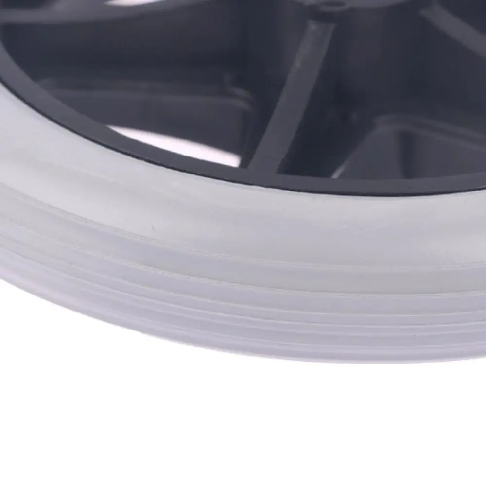 8 Inch Wheels Wheelchair Front Castor Heavy Duty Durable Rubber Replacement Wheels Smooth Flexible Anti Slip