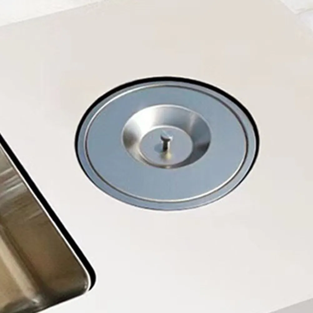 

1Set Premium Stainless Steel Recessed Trash Can Lid Kitchen Counter Trash Bin Cover Fits Recessed Garbage Containers Odor