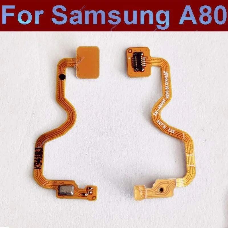 

Гибкий кабель для микрофона для Samsung Galaxy A80 A805F A8050 A805X A805N, верхняя микрофонная плата, Соединительный гибкий кабель, запасные части