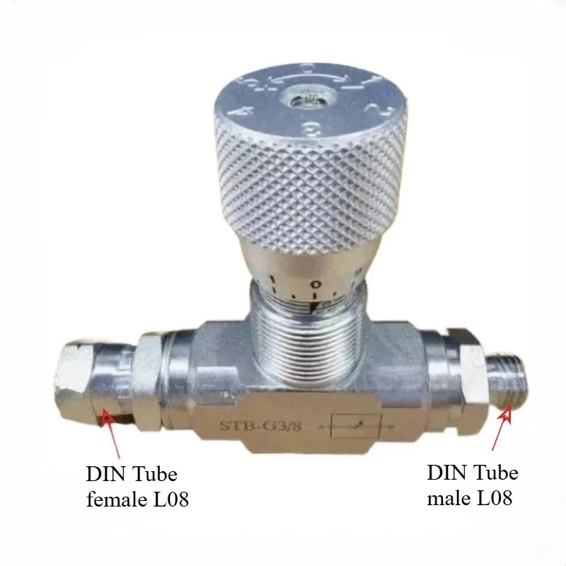 Best-selling model Flow Control bidirectional hydraulic restrictor valve STB-G3/8 W / L08 connector 1PC