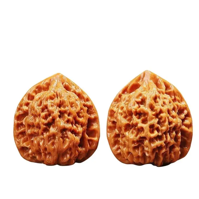New 1 Pair Natural Wenwan Walnut Grip Balls Creative Stress Relief Health Care Toys Fidget Gadget for Work Tension Relief