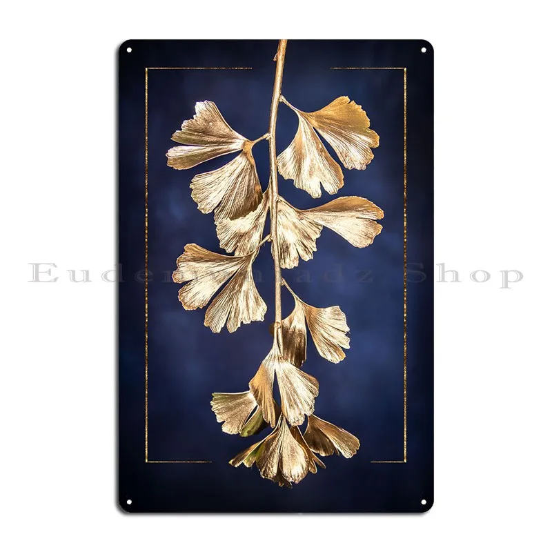 Ginko Tree Metal Sign Kitchen Wall Custom Customize Wall Design Tin Sign Poster