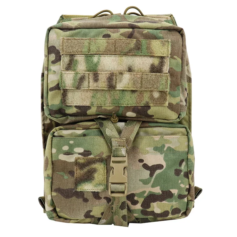 Tactical Molle Backpack Multicam Airsoft Hydration Bag Vest Plate Carrier Bag Gear Hunting Removable Medical Pouch