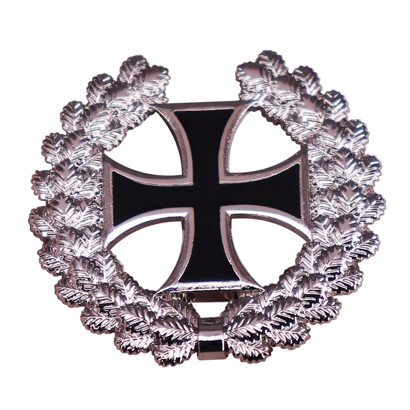 German Iron Cross Oak Wreath Badge Awards Medal Metal Pins Jewelry Silver
