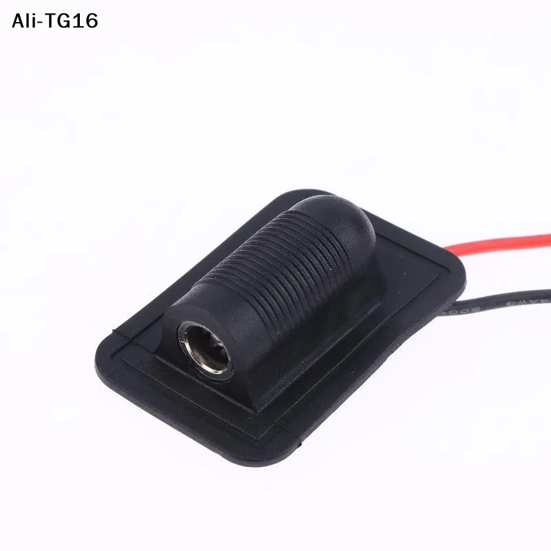 【AY】5Pcs 2026 New 5.5x2.1mm With Cable Wired DC Power Female DC Power Female Socket High Current All Female Power Plug Connector
