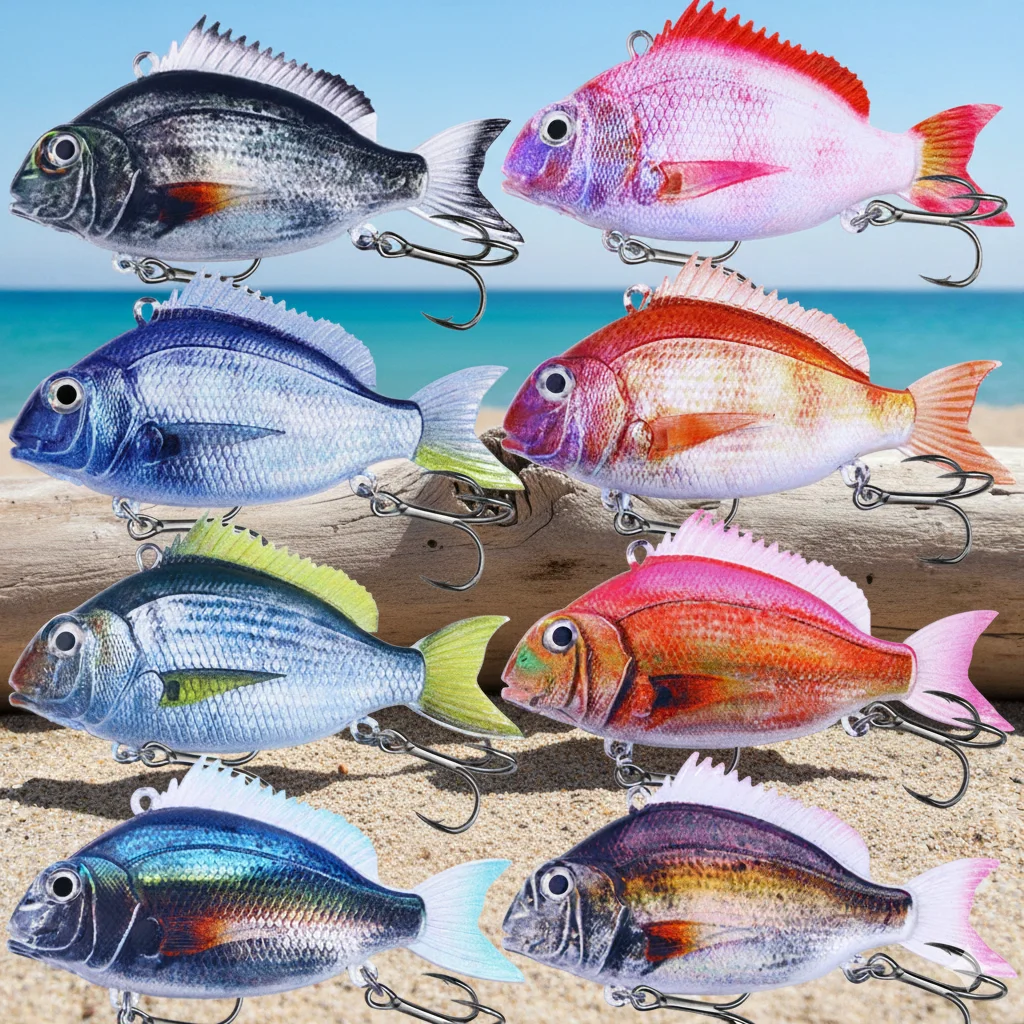 1PC VIB Weiche Angeln Lockt 12,5g 25g 30g Lebensechte Design Dynamische Swimbait Vibration Sinking Winter meer Angeln Köder Wobbler