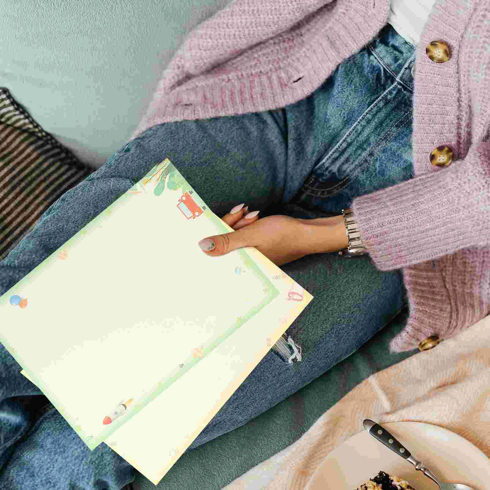 50 Sheets Pastels A4 Lace Computer Paper Color Copy Painting Printing 1 Pack (50pcs) Copier Delicate Construction