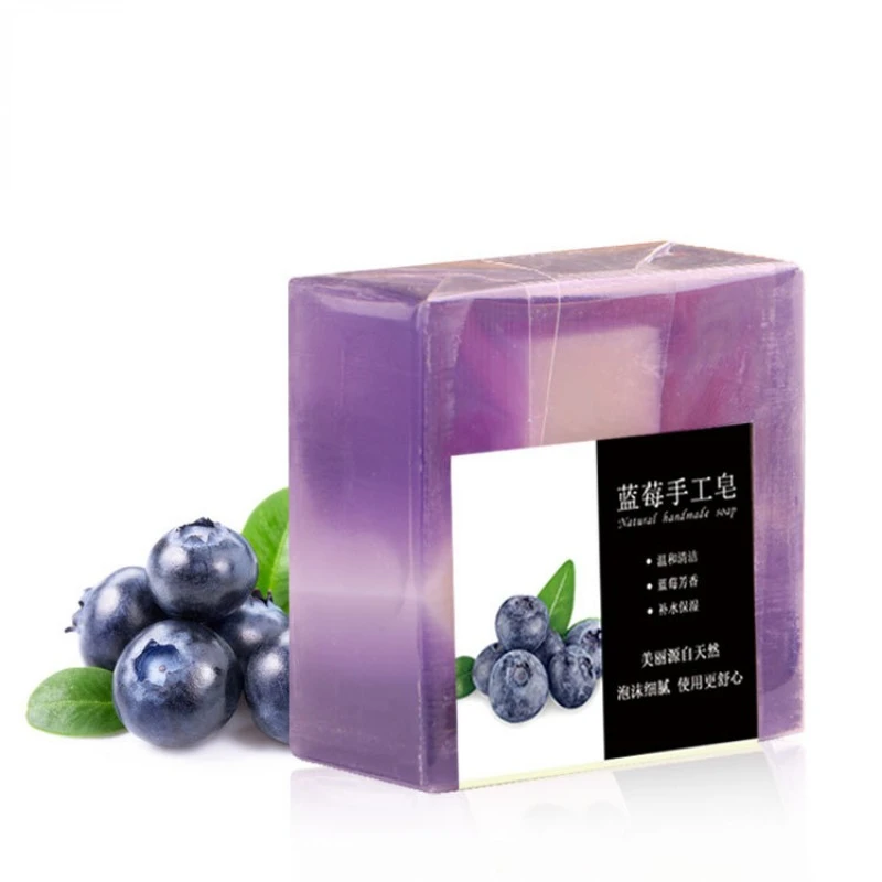 100g Sea Salt Soap Fruit Essential Oil Soap Removal Pimple Pores Acne Moisturizing Face Wash Soap Base Skin Care Soap