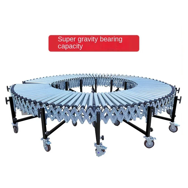 Power Drum Line Conveyor Assembly Line Artifact Conveyor Belt Telescopic Conveyor Line Conveyor Belt Straight