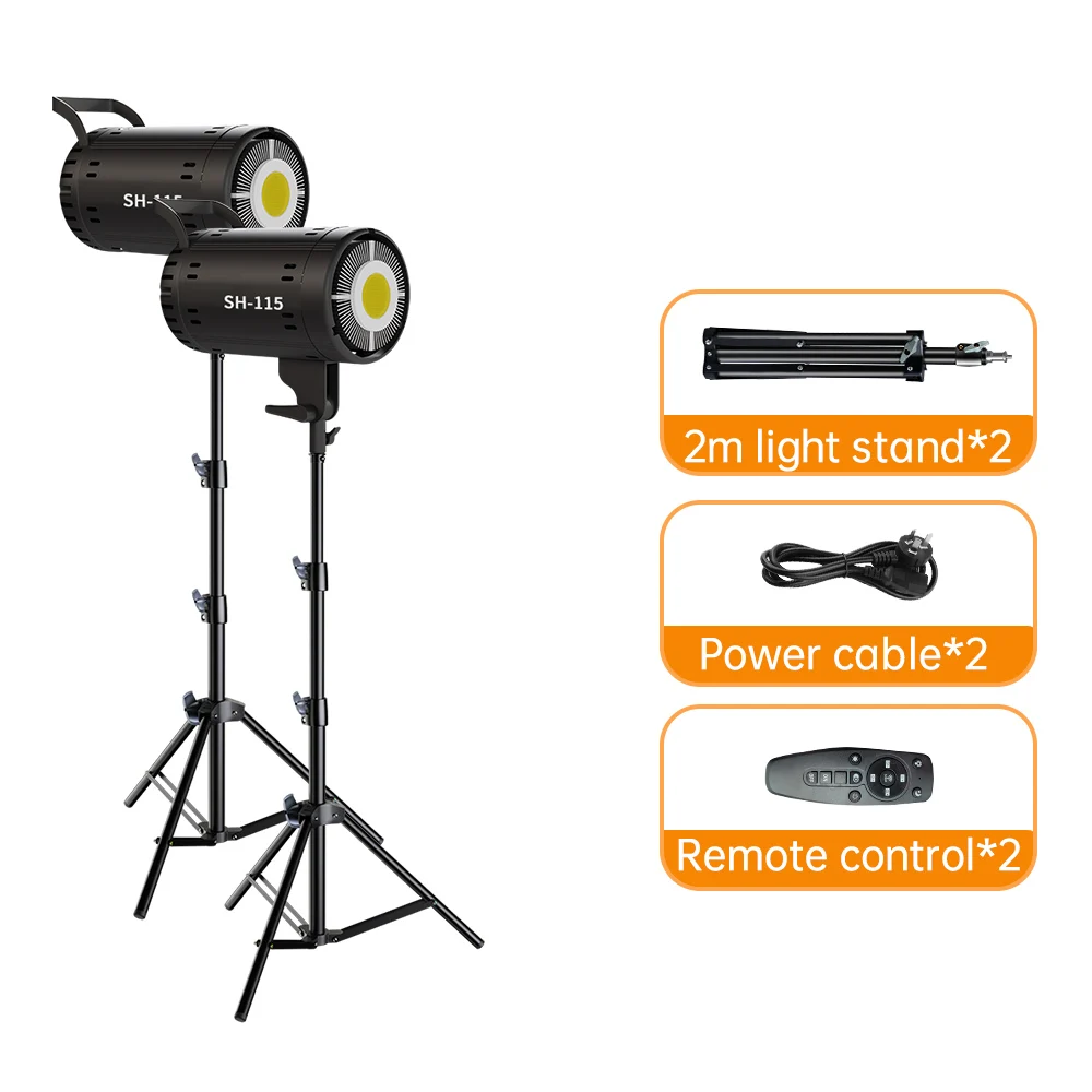 Bowens Photography LED Video Lighting Daylight-Balanced Sun Lamp for Portrait Flash Studio Accessories Youtube Live 110/115W