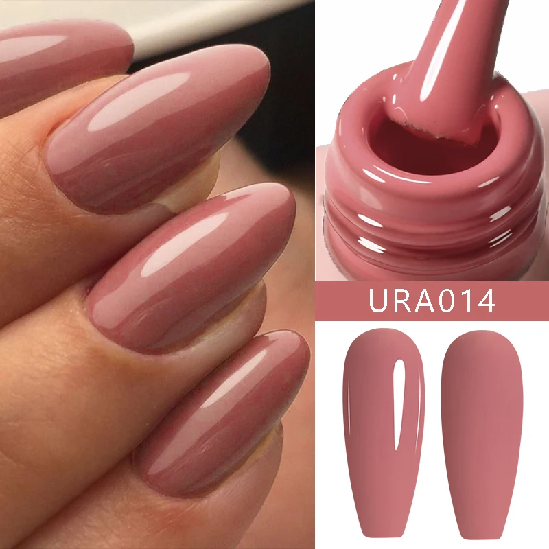 UR SUGAR 15ml Pink Gold Sparkling Glitter Series Gel Nail Polish Nail Art Varnish Semi Permanent Soak Off UV Gel For Nail