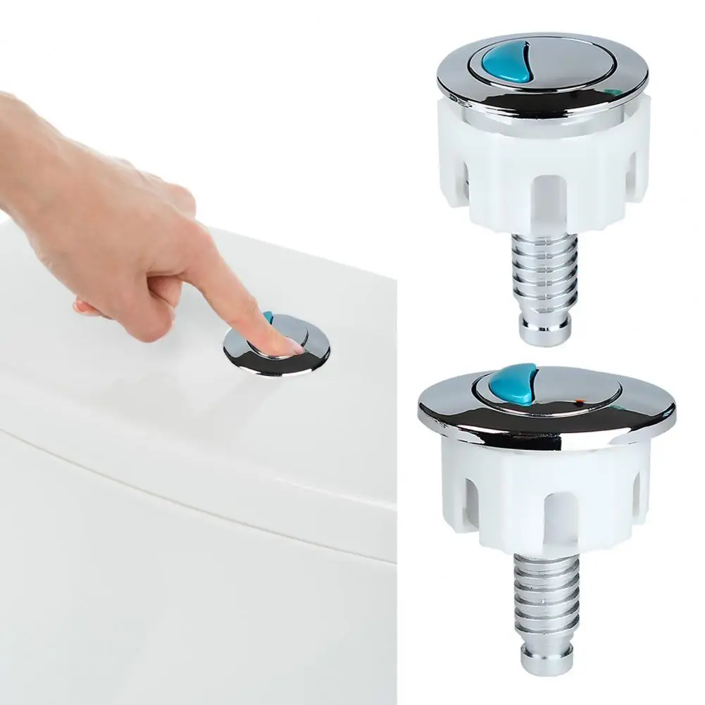7.5cm Toilet Button Dual Flush Button Convenient Toilet Push Button Round Cistern Flush Replacement For Home Bathroom Washroom
