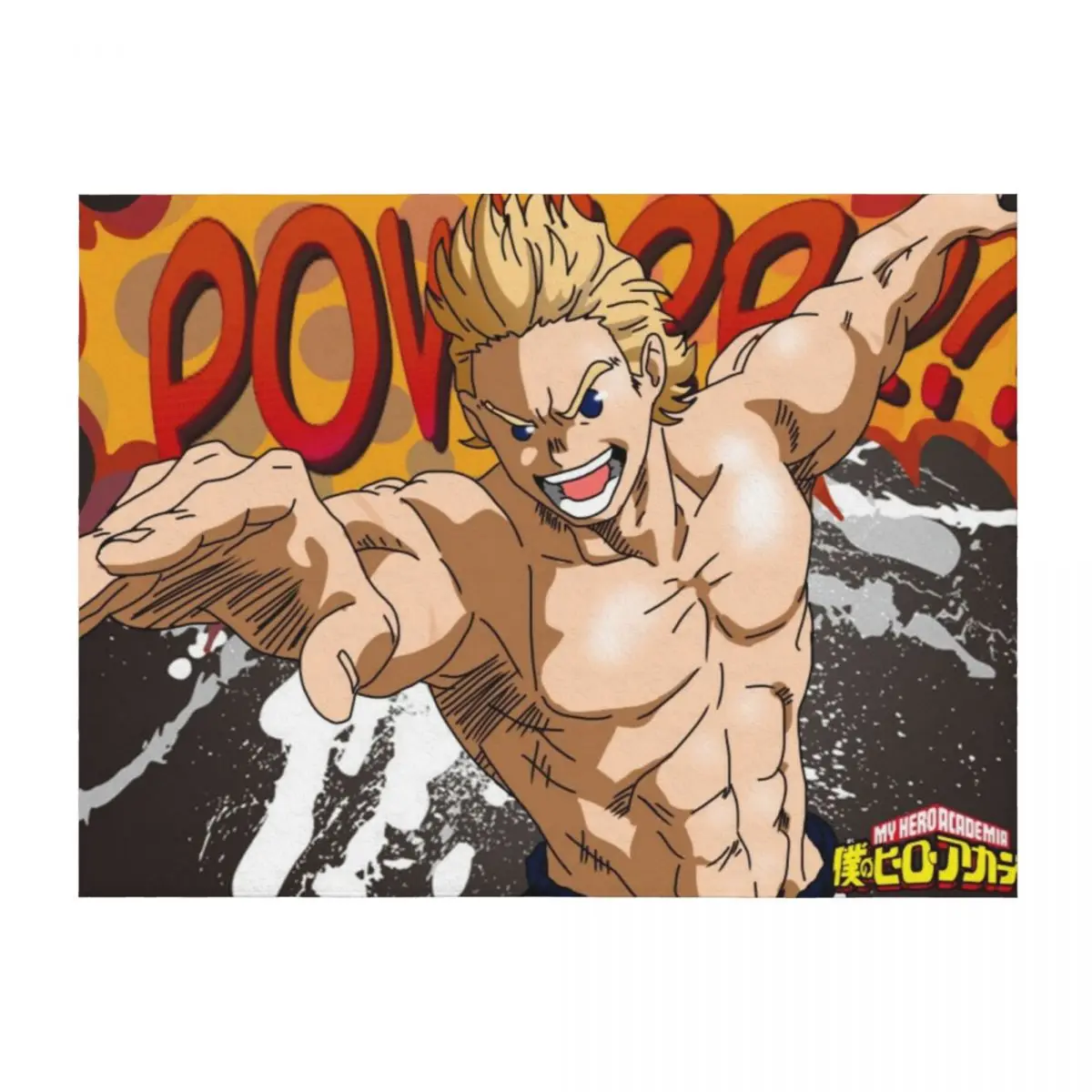 

Mirio Togata - POWERRR!!! Throw Blanket Soft Giant Sofa Hair Sofas Blankets
