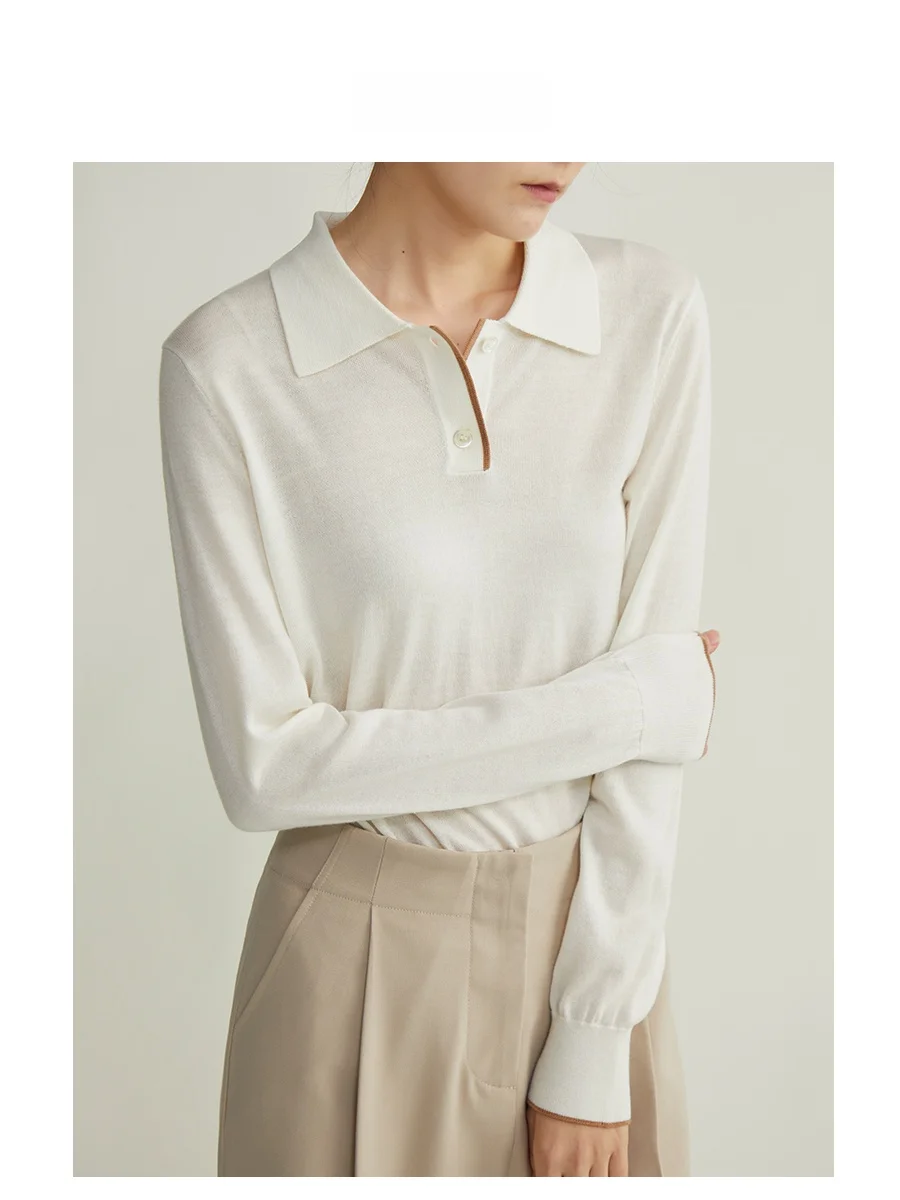 

Вязаный свитер LIMONN в винтажном стиле, однотонный, длинный, для женщин, повседневный, осенний, новый, из смесовой шерсти