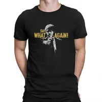 Funny Casual Pulp Fiction Movie Say What Again!  Jules Winnfield T Shirt Classic Punk High Quality Tshirt Crewneck Men Clothes