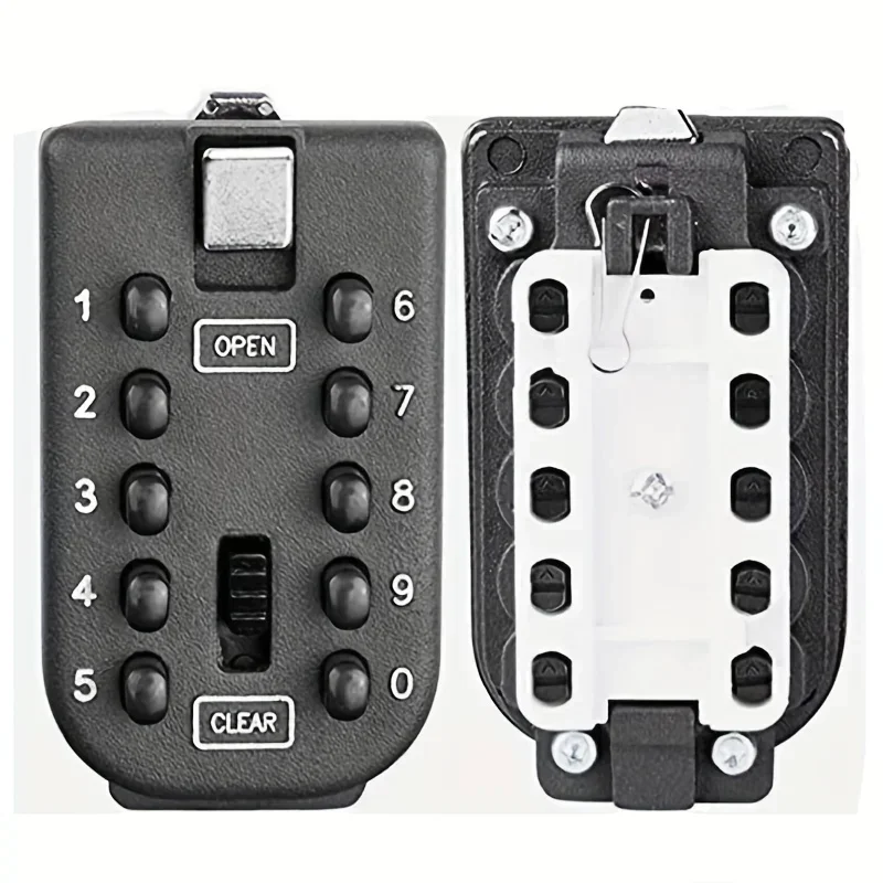 Caixa chave anti-roubo do metal, botão da senha, fixada na parede, armazenamento chave exterior, caixa do fechamento, decoração impermeável,