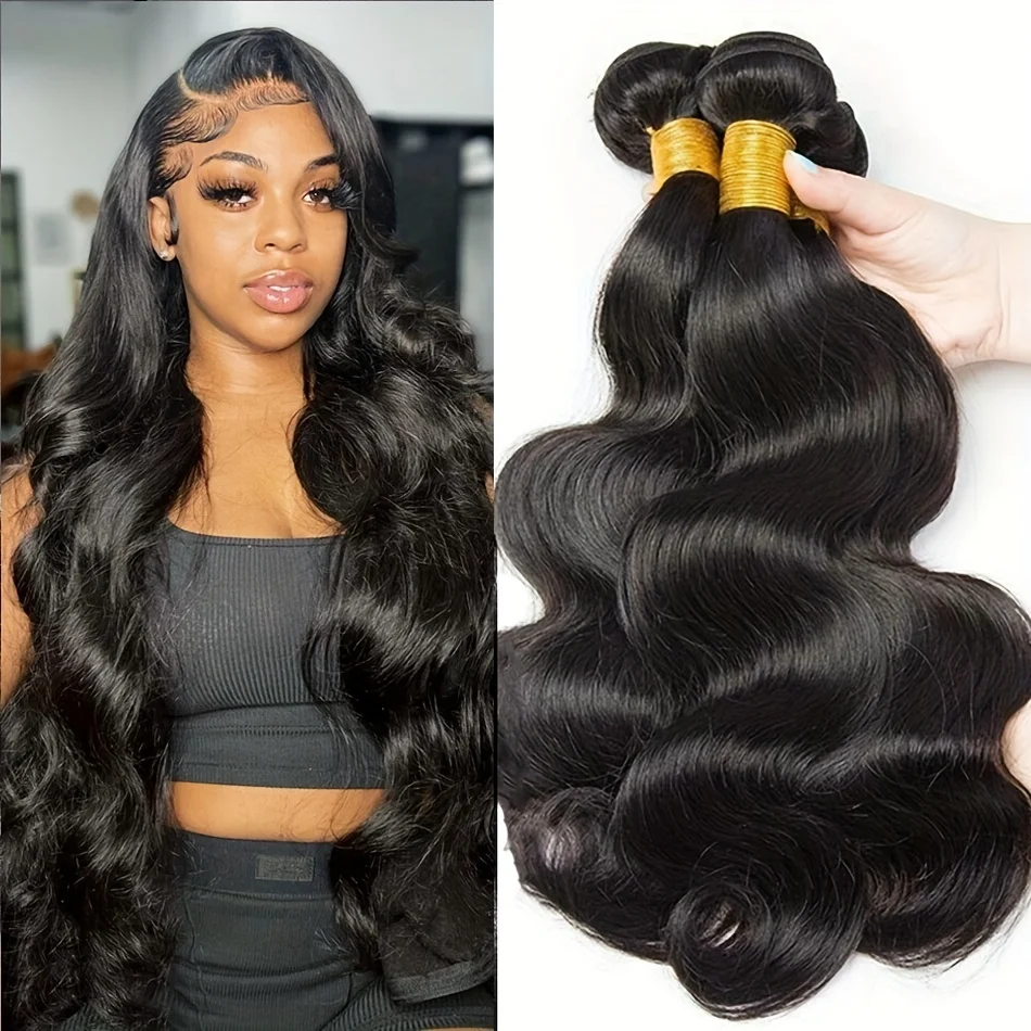 

12-30 дюймов объемные волны пучки человеческих волос натуральный цвет Remy наращивание волос парики 1/3/4 пучки бразильский оригинальный для чернокожих женщин