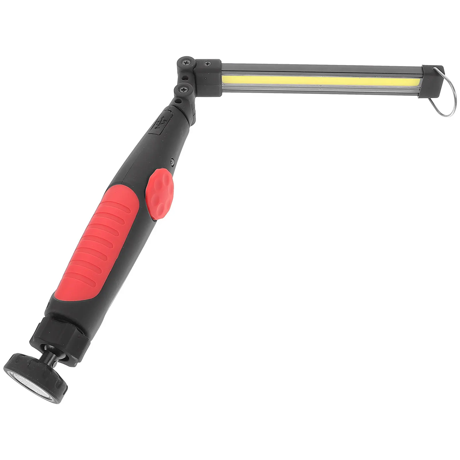 

Портативный перезаряжаемый рабочий фонарь COB с магнитным основанием, ручной инспекционный фонарь для механиков, регулируемая яркость, для кемпинга