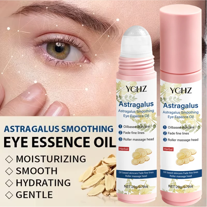 [Instant Lifting and Firming] Astragalus Smoothing Eye Essence - Eye Oil Quickly Smooths Puffy Eyes, Hydrates, Brightens, and Reduces Dark Circles, Eye Bags, and Wrinkles. It's Perfect for Puffy Eyes and Helps Reduce Signs of Fatigue, Dullness, and Sagging. Rolling Design - Portable and Easy to Use. Moisturizing Eye Cream - Eye Cream Stick - Anti-Aging Eye Essence - Day and Night Skincare 20g