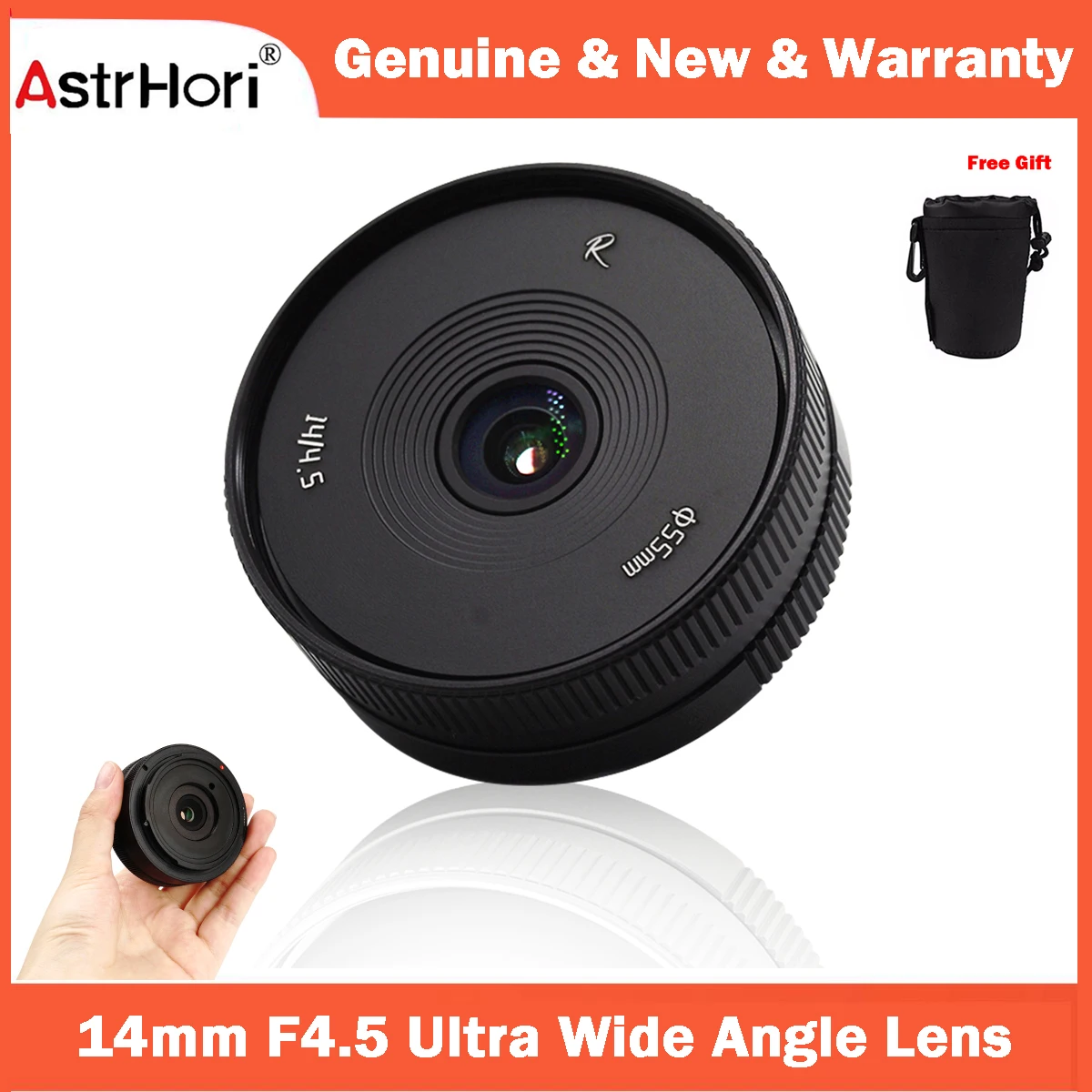 

AstrHori 14mm F4.5 Ultra Wide Angle APS-C Manual Lens Strong Anti-Distortion for Sony E/ Fuji X/Nikon Z/M43/Canon EF-M Mount