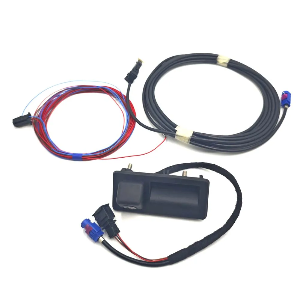 RGB Rear View Camera＆Cable Harness Connected Wire Socket FOR JETTA MK5 MK6 TIGUAN RNS510 RCD510 RNS315