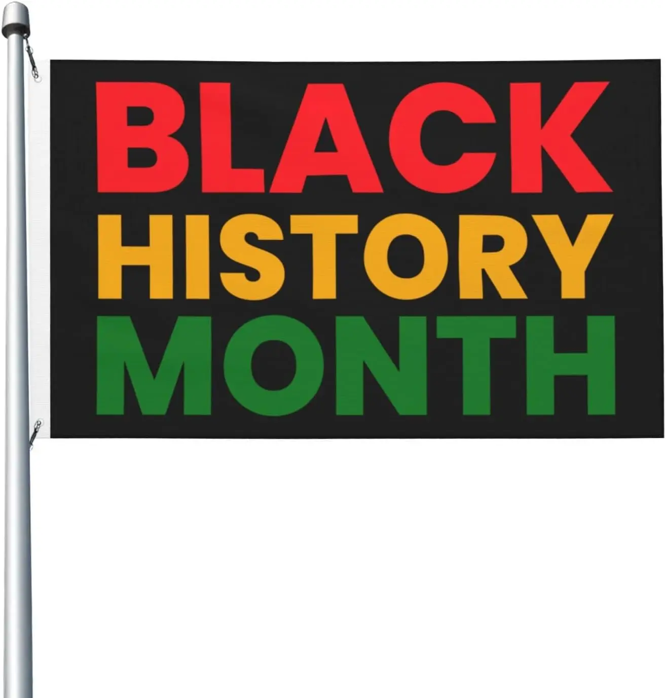 Флаг месяца Flagnshow, 100% полиэстер, черный