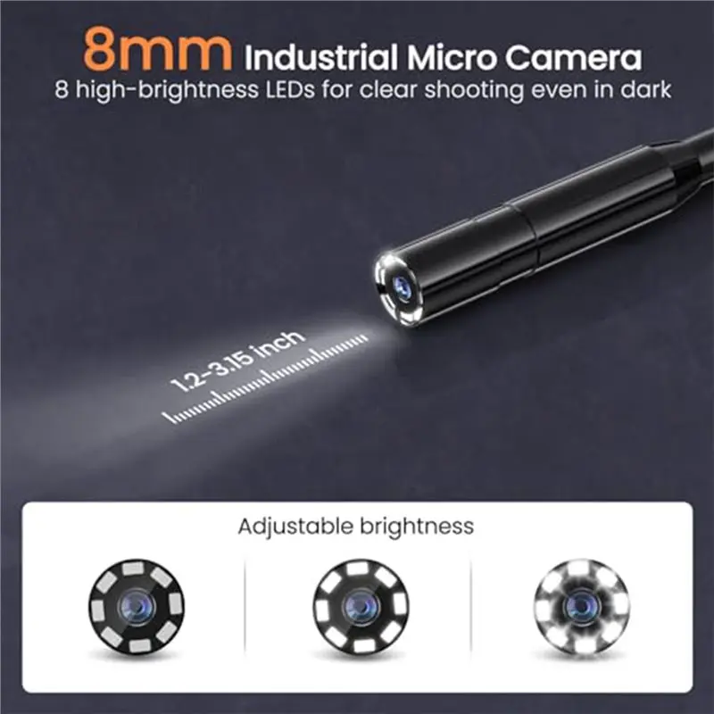 ABNR Borescope Inspection Camera Handheld Digital Endoscope Sewer Pipe Camera
