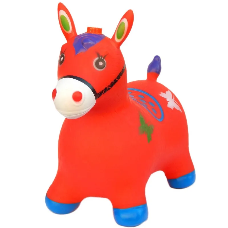 

Children's toys inflatable vaulting horse thickening non-toxic baby mount pony riding baby music jumping deer