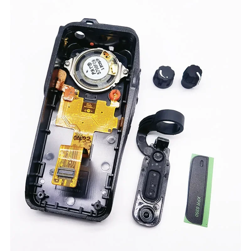 Juego de carcasa frontal con perillas de canal de volumen para Motorola XIR P8200 P8208 PR6350 XPR6300 DP3400 DGP4150 Radio bidireccional