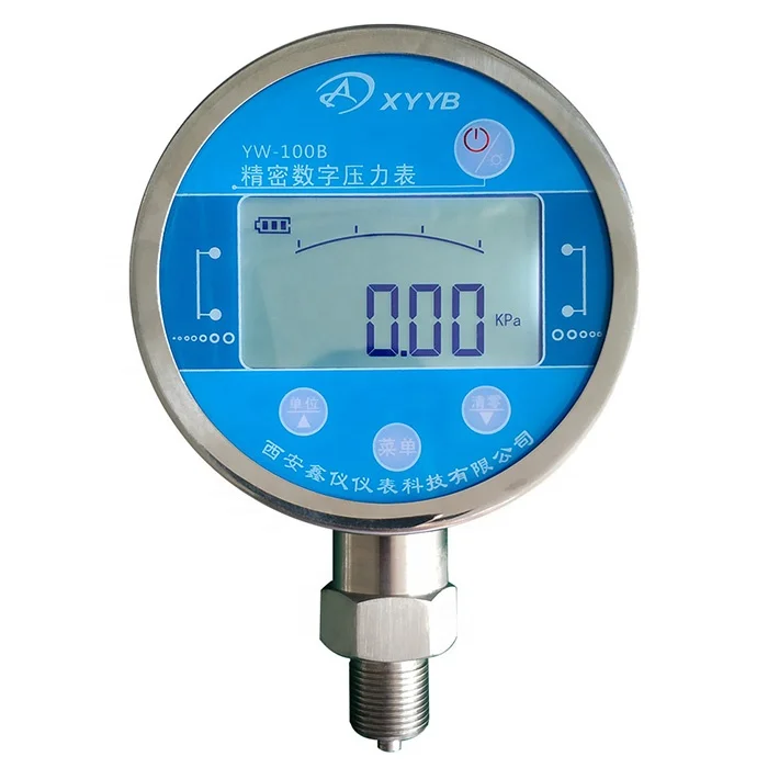 

Stainless Steel 8 Units Adjustable Digital Water Pressure Manometer Gauge Precision Digital Pressure Gauge