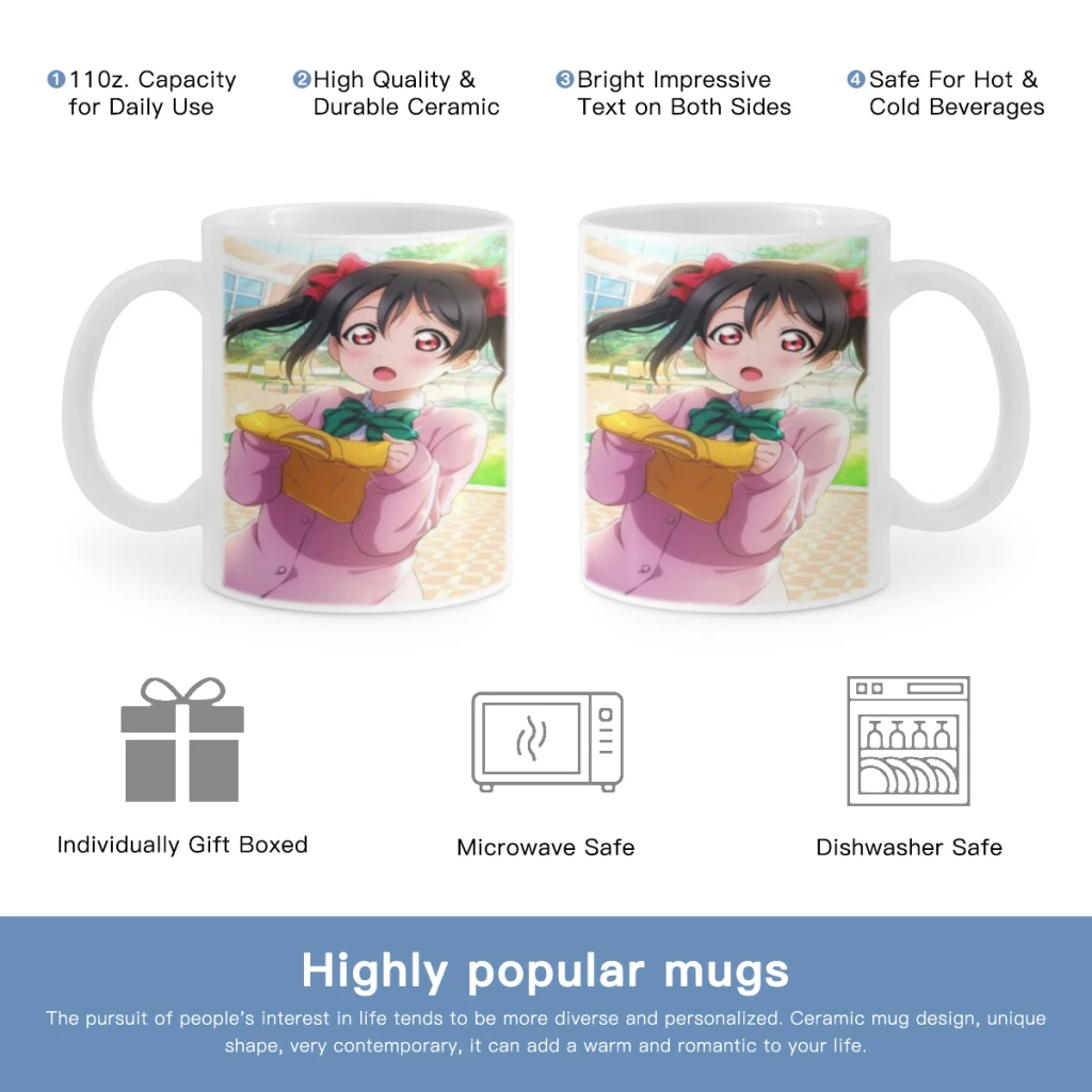 

Kawaii Anime Love Live!Free shipping Coffee Mug Custom Tea Cup Milk Beer Mugs Lovers Friends Gifts