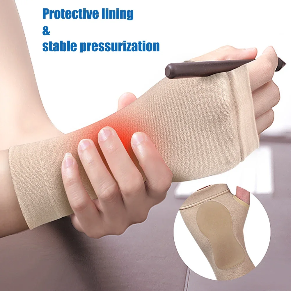 1PCS Wrist Thumb Support Compression Gloves,Wrist Brace Compression Sleeves with Soft Gel Pad for Arthritis,Carpal Tunnel Splint