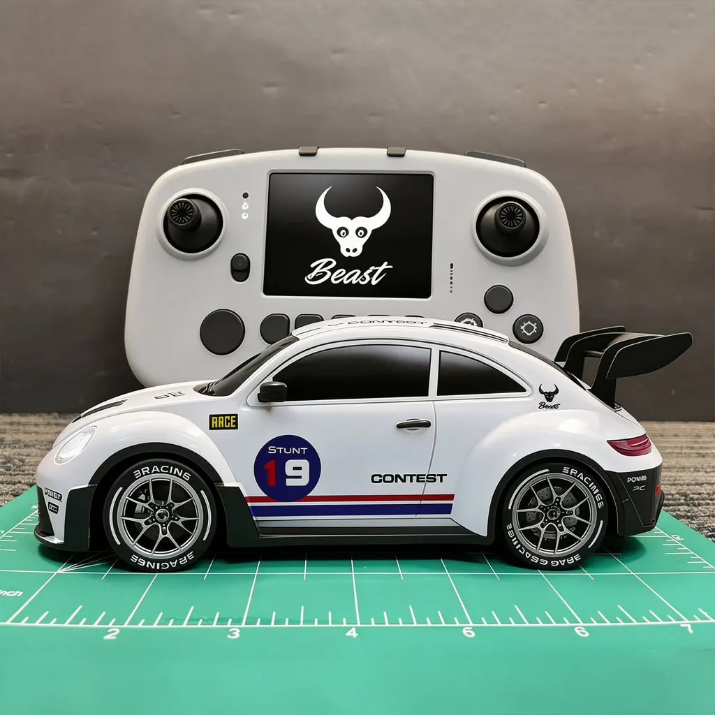 2026 New RC Car 1/24 4WD Remote Control Cars with LED Lights Racing Vehicle 2.4G Radio High Speed Drift Model Toys for Boys Gift