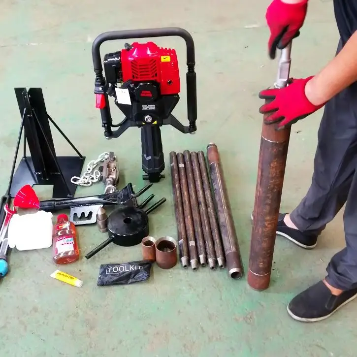 

Индивидуальная одноконтурная буровая установка ранцевого типа (бензин/дизель) для бурения на 15 метров в грунте, скале, бетоне, легкая, точная, с функцией отбора керна