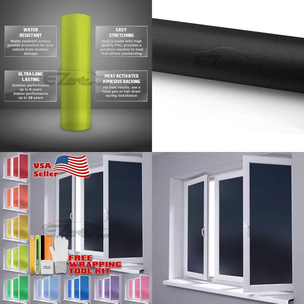 

Черная оконная пленка из матового стекла емкостью 4–10 футов для конфиденциальности — водонепроницаемая и легко отслаивающаяся наклейка с бесплатным набором инструментов