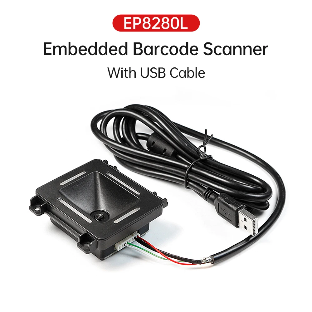 Embedded Barcode Scanner Self-Induction 1D 2D QR Bar Code Reader Module Support RS-232/ TTL/USB Auto Scanning for Gate Machine