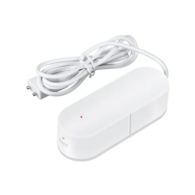 1/2ชิ้น WiFi Tuya เซ็นเซอร์ตรวจจับการรั่วไหลของน้ำรั่ว, เซ็นเซอร์เตือนน้ำท่วมน้ำรั่วเข้ากันได้กับชีวิตสมาร์ทบ้าน Alexa