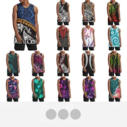 Polynesian Tribal Tongan Totem Tattoo Tonga Prints Men's Collegiate Athletic Retro Basketball Jersey Drop Shipping Holiday Beach