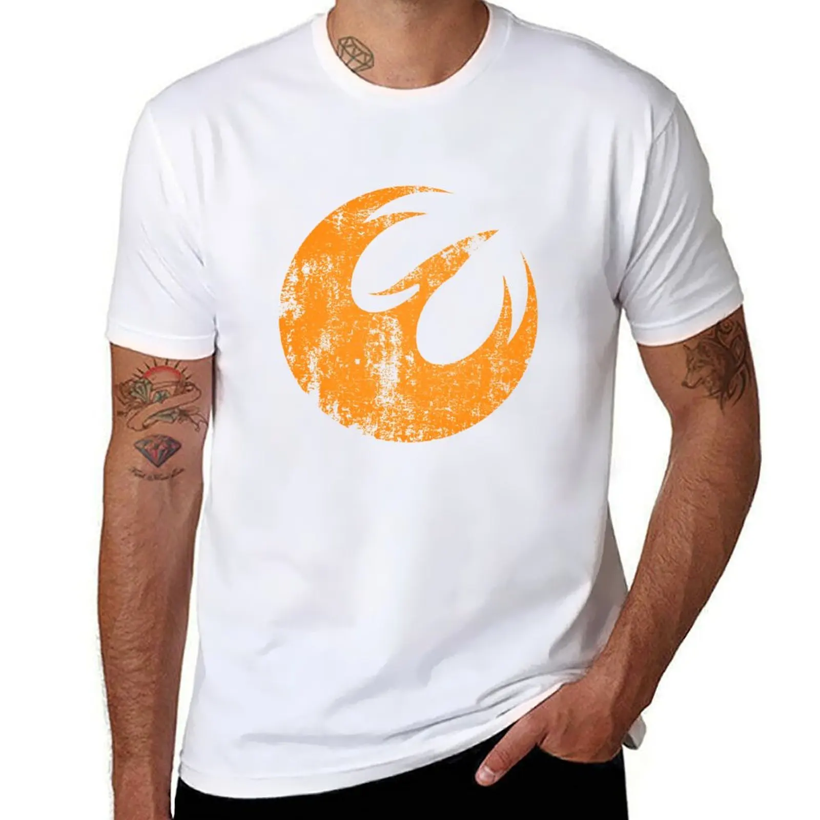 

Phoenix Squad Logo · Distressed T-Shirt T-shirts man oversized Men's t shirts