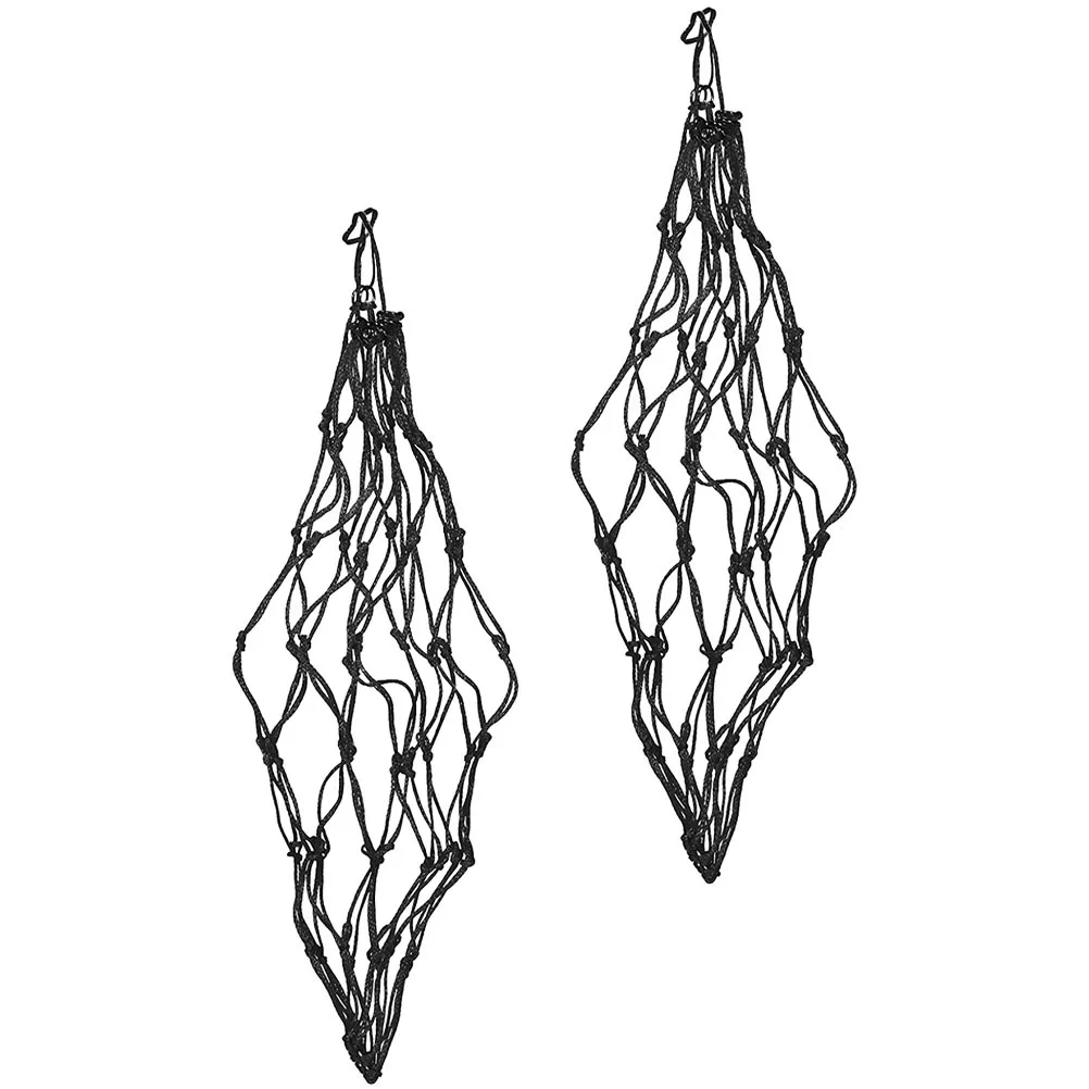 2 قطعة شبكات القش تغذية بطيئة الحصان المغذية دائم أكياس القش المعلقة المراعي تغذية الحقيبة إمدادات الحصان المعاوضة لسقف حظيرة الدجاج #3