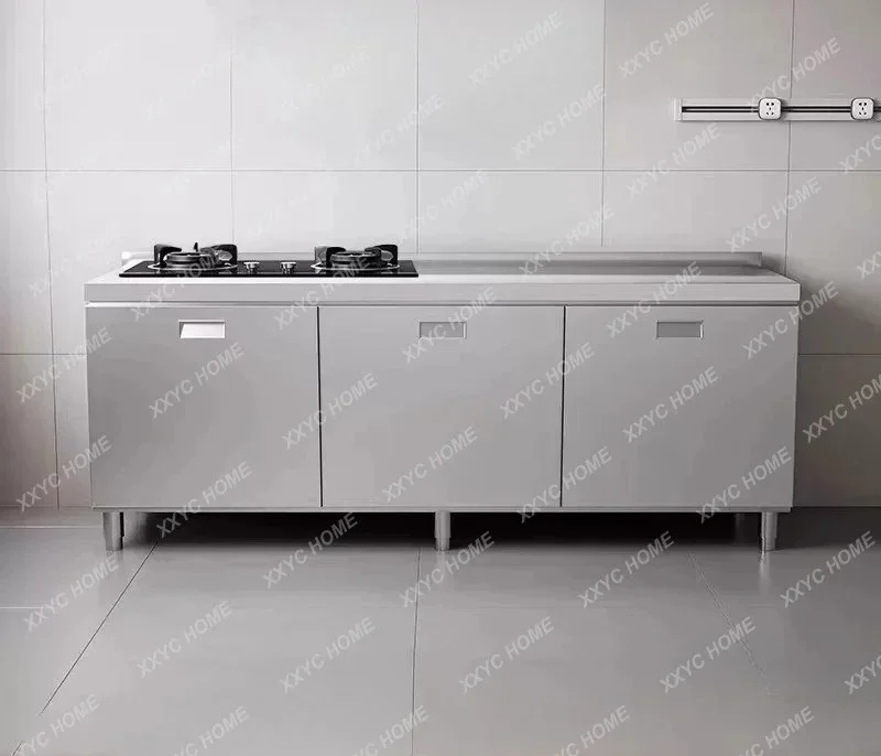 MM Kitchen 304 stainless steel extra thick sink cabinet Sink cabinet Vegetable basin Countertop integrated cabinet