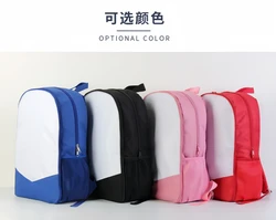 Heat Sublimation Blank Print Detachable Children's Backpack Thermal Transfer Double Layer Kid's School Bag Travel Bag